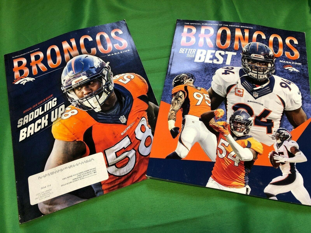 NFL Denver Broncos Magazine 2016 Yearbook and 2016 Year in Review x2