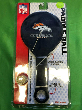 NFL Denver Broncos Novelty Paddle Ball Game NWT Great Gift!