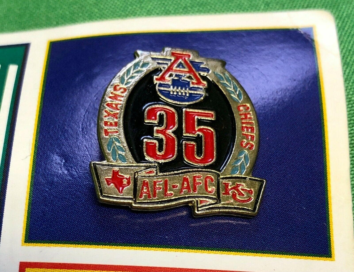 NFL Kansas City Chiefs 35th Anniversary Collector's Pin New on Card 1994