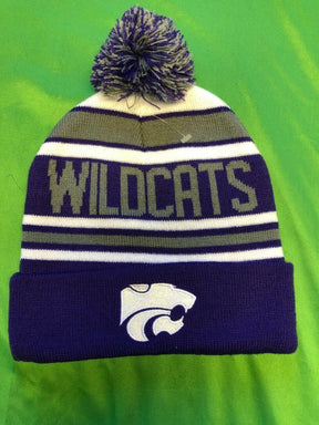 NCAA Kansas State Wildcats Woolly Bobble Hat Striped OSFA