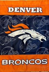 NFL Denver Broncos 4' x 3' Flag Vertical Thick & Nice for Fan Cave!