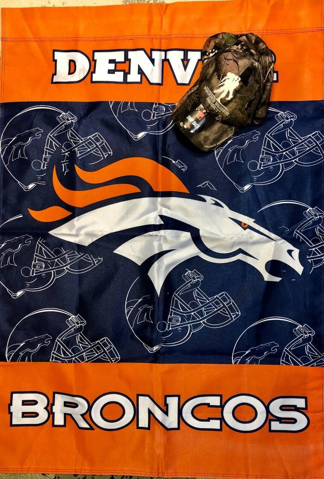 NFL Denver Broncos 4' x 3' Flag Vertical Thick & Nice for Fan Cave!