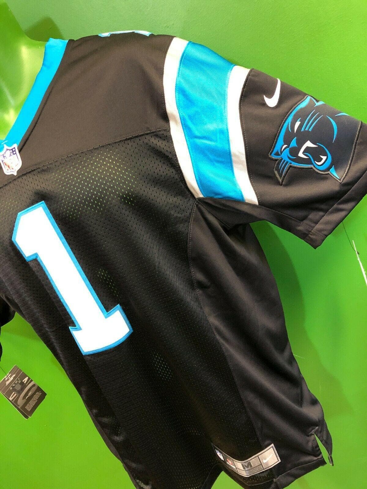 NWT Men's CAM NEWTON #1 Carolina Panthers Black Nike Jersey-Style Tee-Shirt