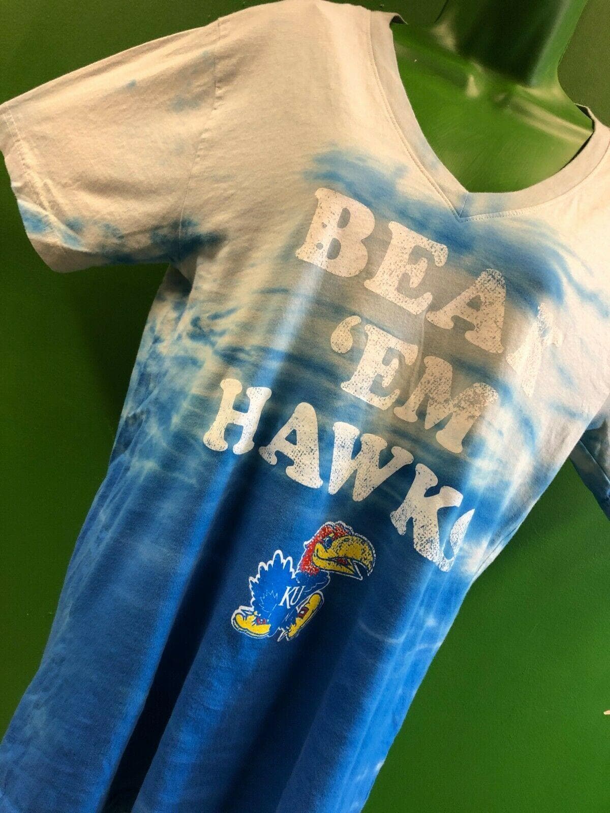 NCAA Kansas Jayhawks Tie-Dye T-Shirt Women's Medium NWT