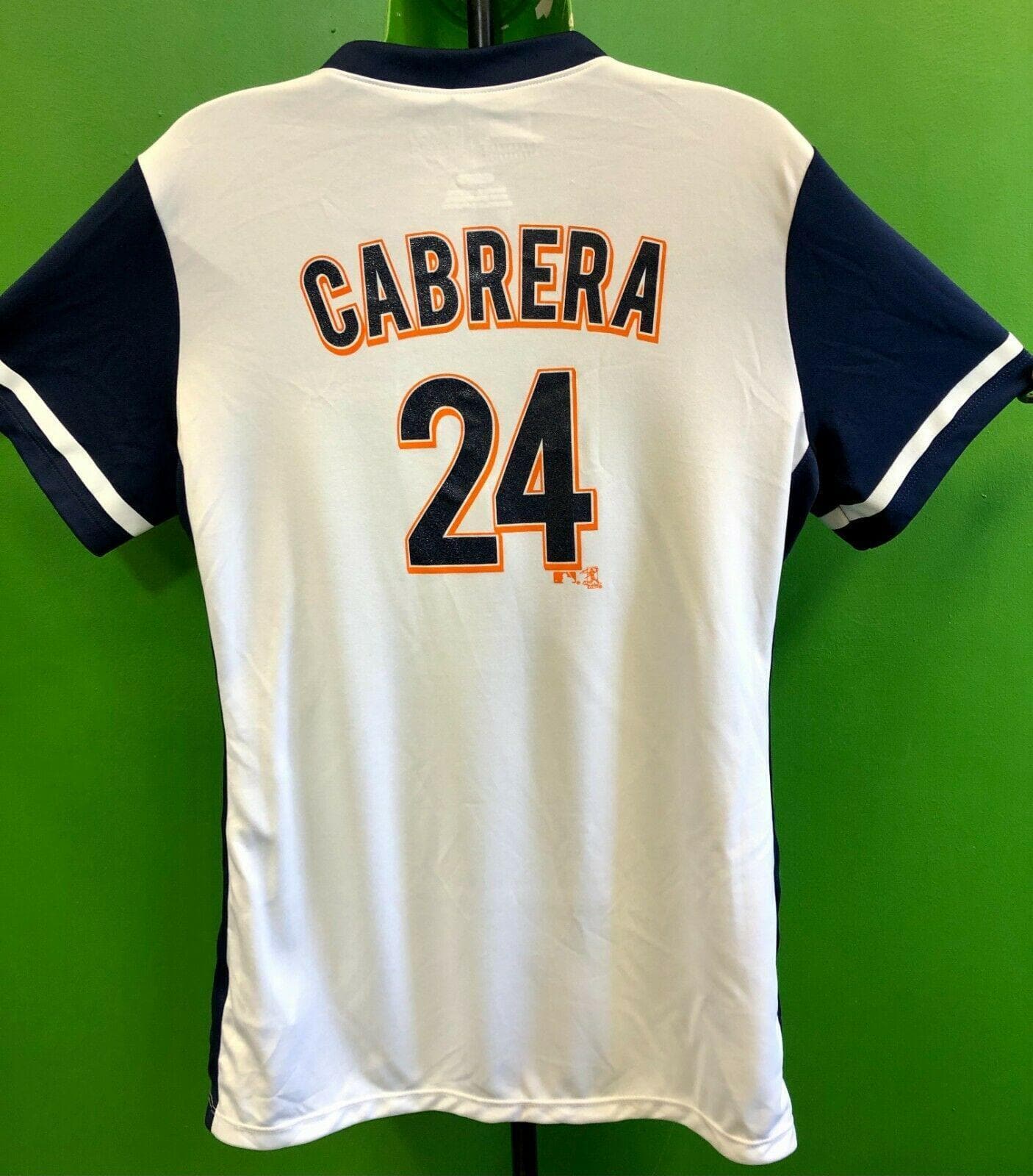 MLB Detroit Tigers Cabrera #24 Henley T-Shirt TX3 Cool Women's X-L NWT