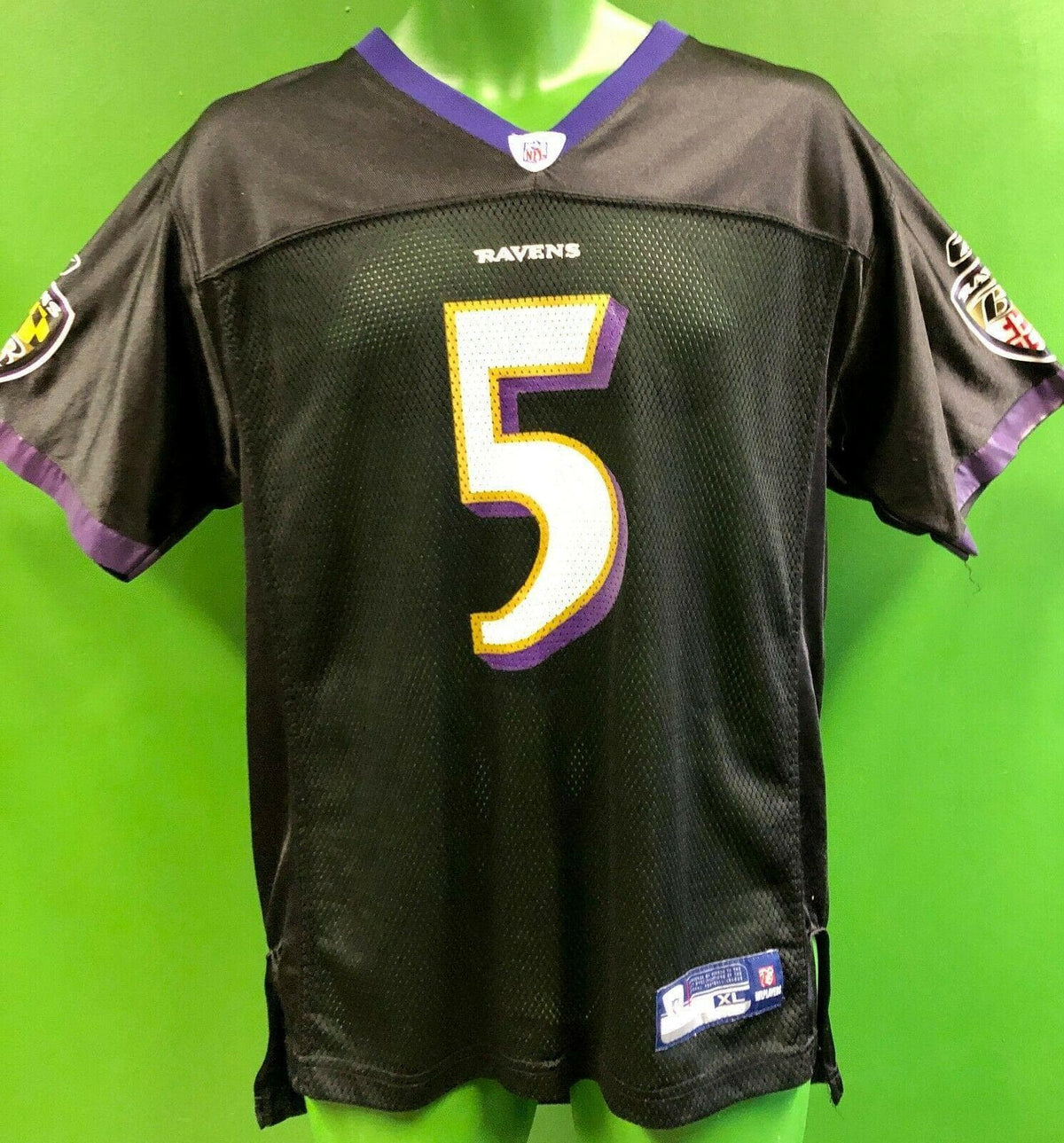 NFL Baltimore Ravens Joe Flacco #5 Reebok Jersey Youth XL 18-20