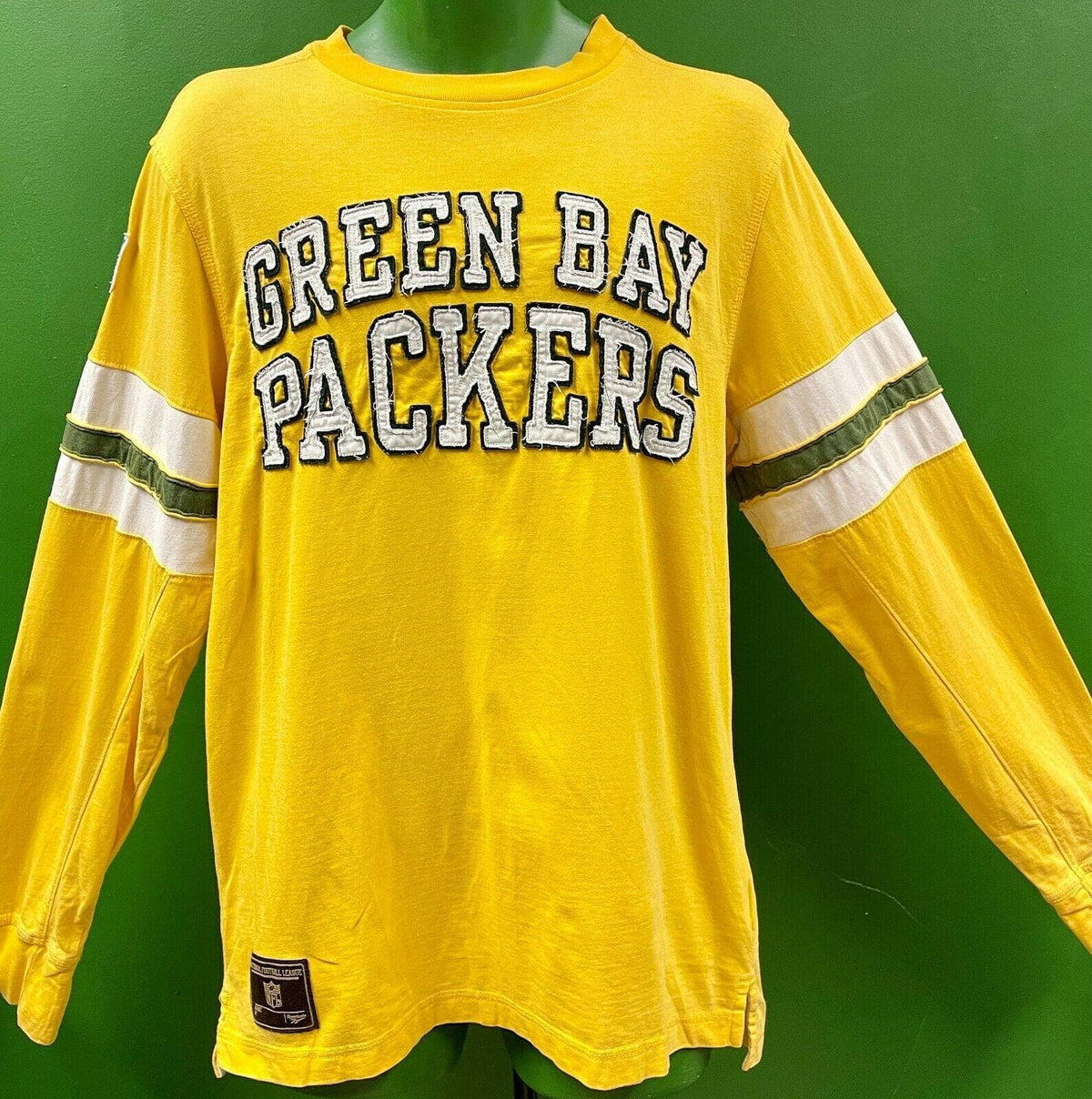 NFL Green Bay Packers Reebok Vintage Collection L-S T-Shirt Men's Small