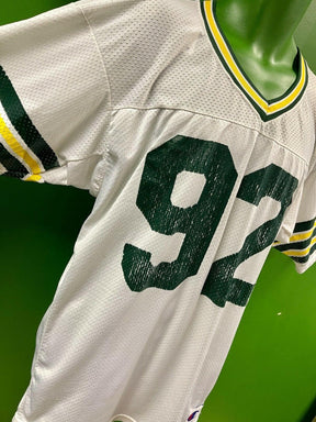 NFL Green Bay Packers White #92 Vintage Champion Jersey Men's 44 large