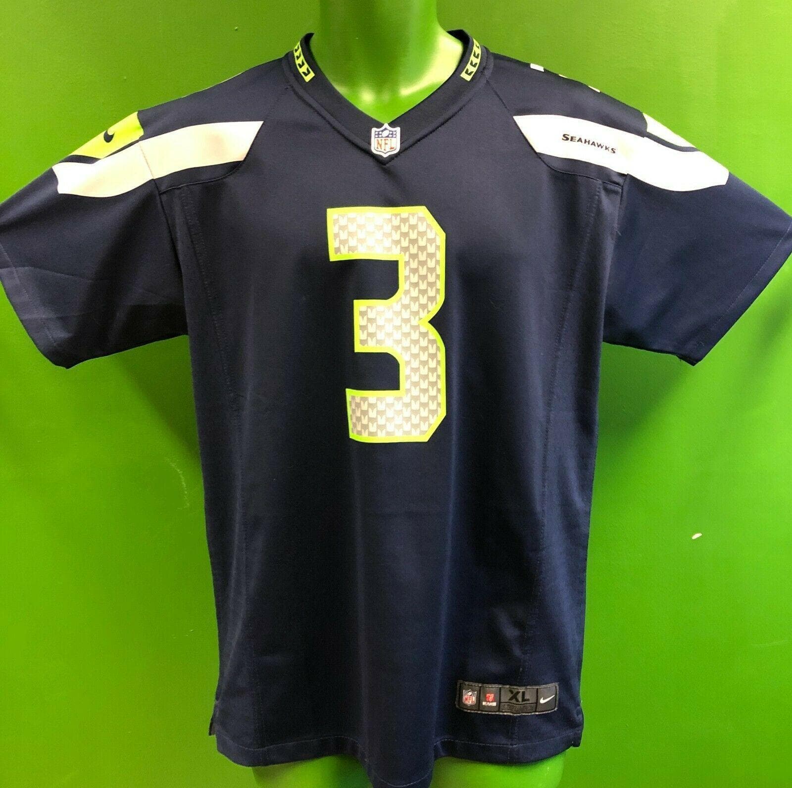 NFL Seattle Seahawks Russell Wilson #3 Game Jersey Youth XL 18-20