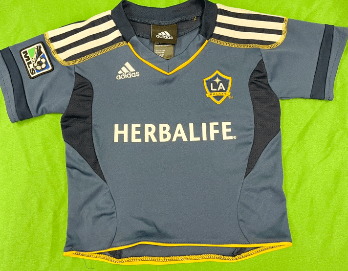 MLS LA Galaxy Adidas Soccer Shirt Top Jersey Toddler 2T