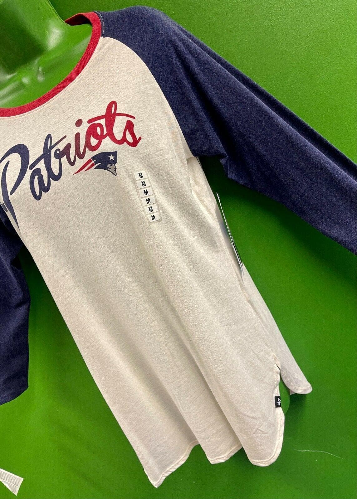 NFL New England Patriots '47 Raglan Splitter T-Shirt Women's XL NWOT