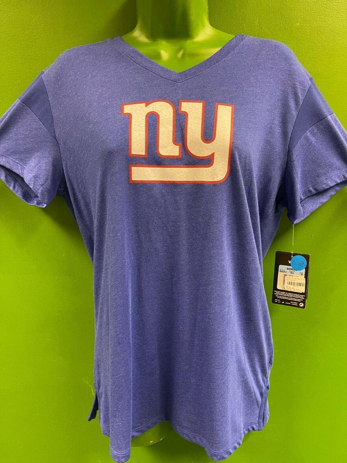 NFL New York Giants V-Neck Classic Logo T-Shirt Women's Medium NWT