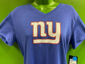 NFL New York Giants V-Neck Classic Logo T-Shirt Women's Medium NWT