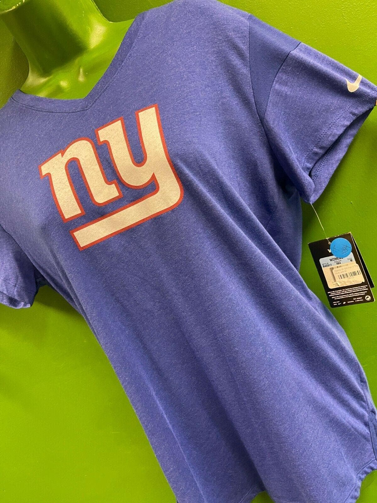 NFL New York Giants V-Neck Classic Logo T-Shirt Women's Large NWT