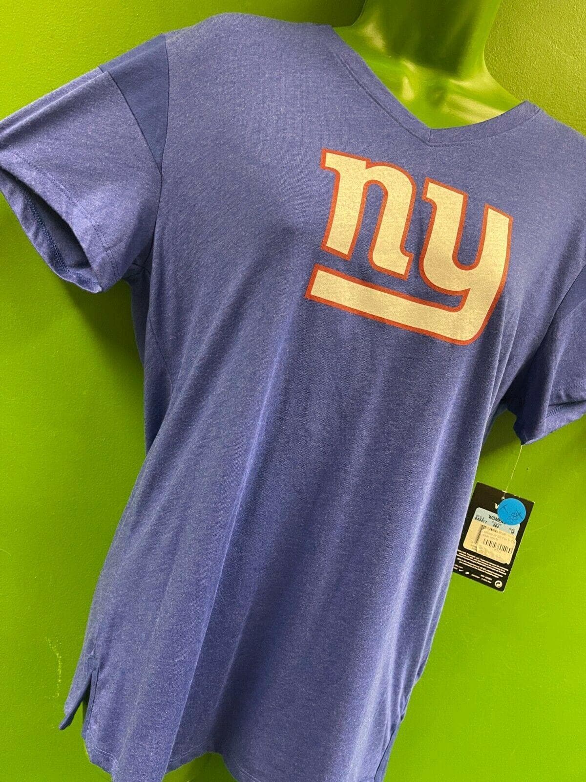 NFL New York Giants V-Neck Classic Logo T-Shirt Women's XXL NWT