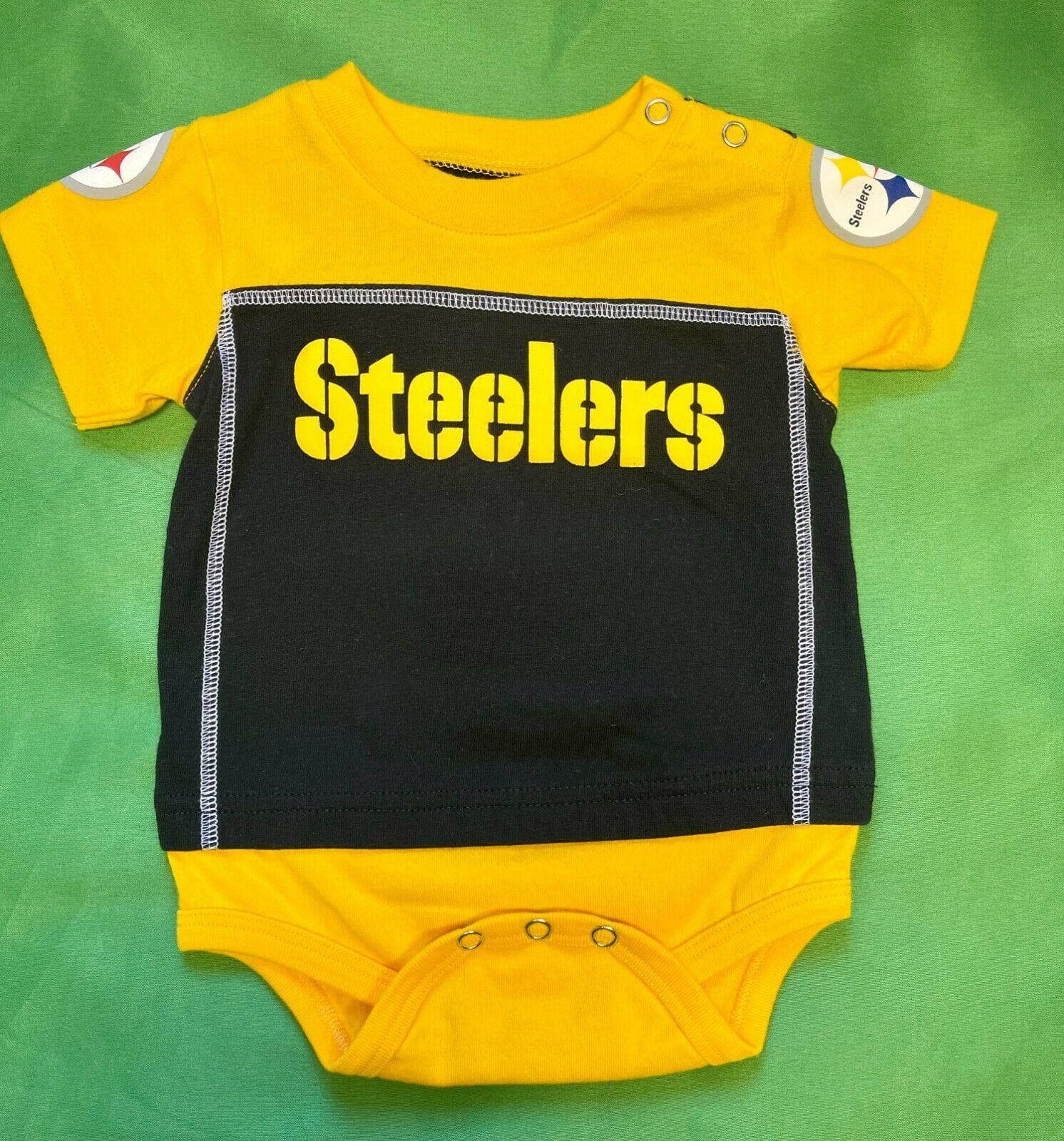 NFL Pittsburgh Steelers Colour Blocked Bodysuit/Vest 6-9 months