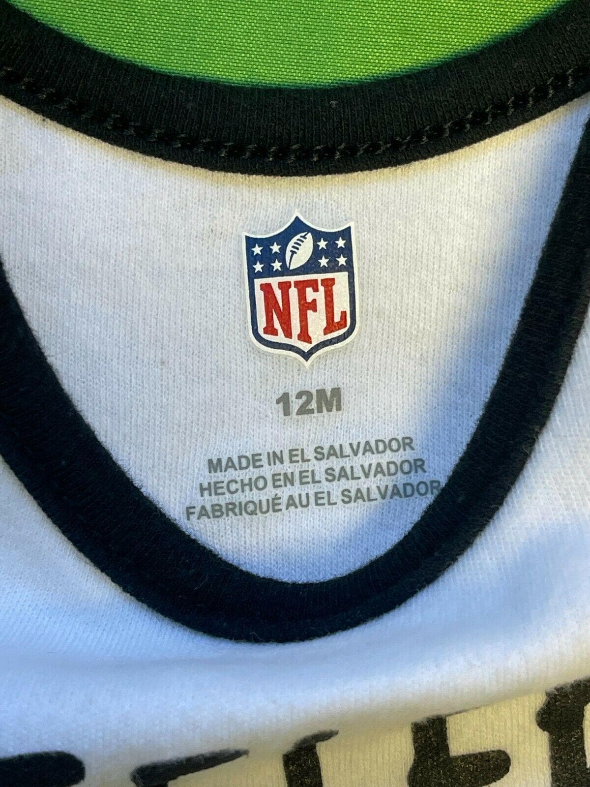 NFL Pittsburgh Steelers White Bodysuit/Vest 12 months