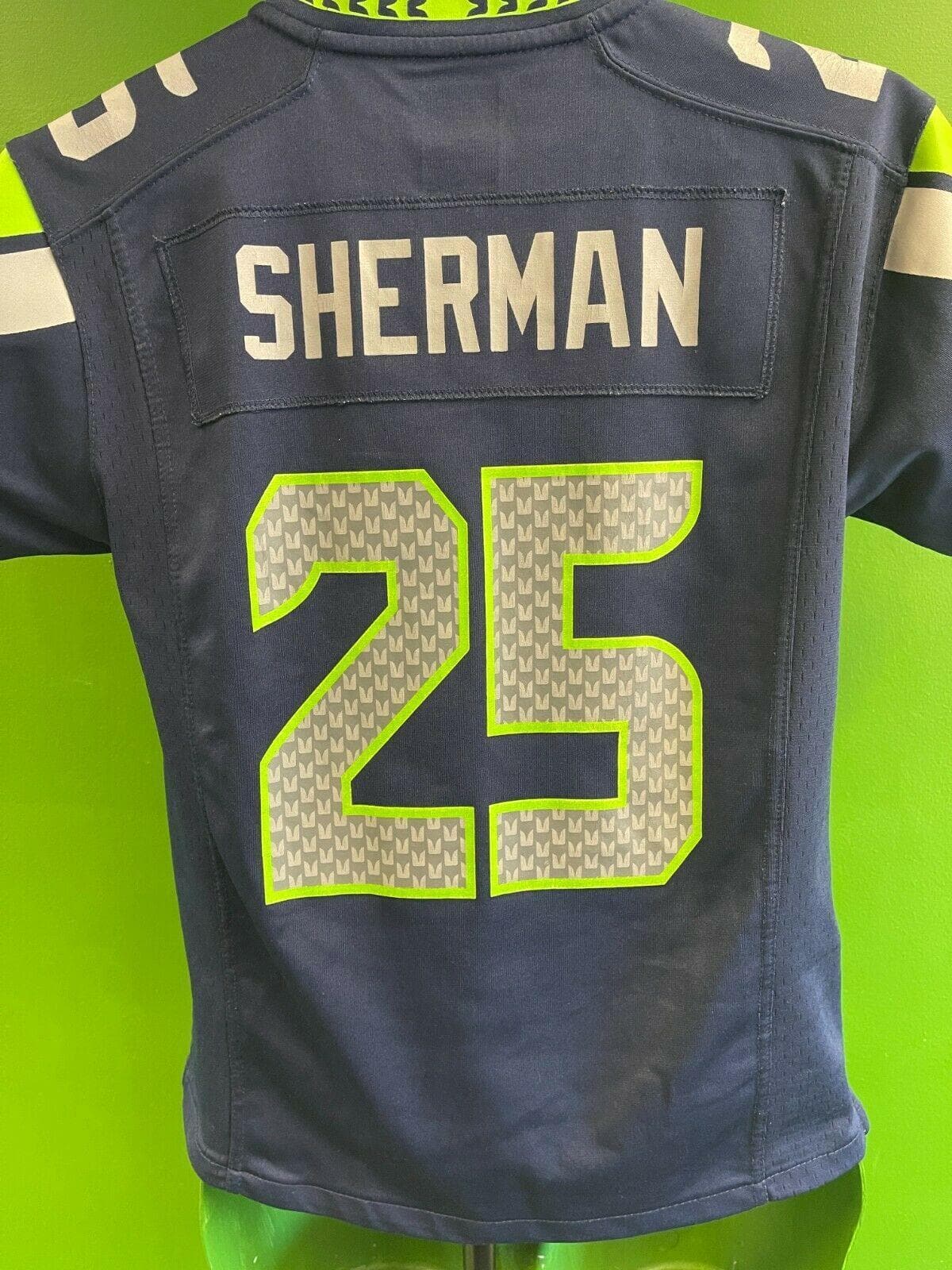 NFL Seattle Seahawks Sherman #25 Game Jersey Youth Medium 10-12