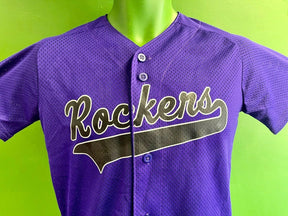 Brand New Baseball Jersey Rawlings Youth Medium 10-12 NWT Purple