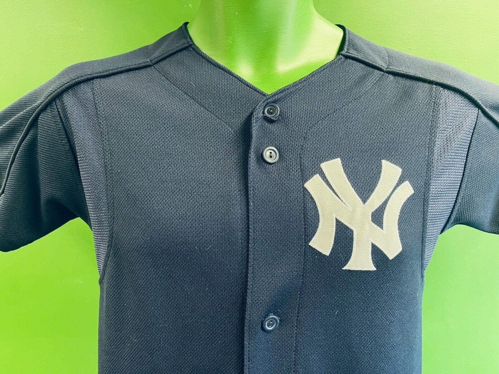 New York Yankees MLB Majestic Mesh Button Up Green Baseball Jersey