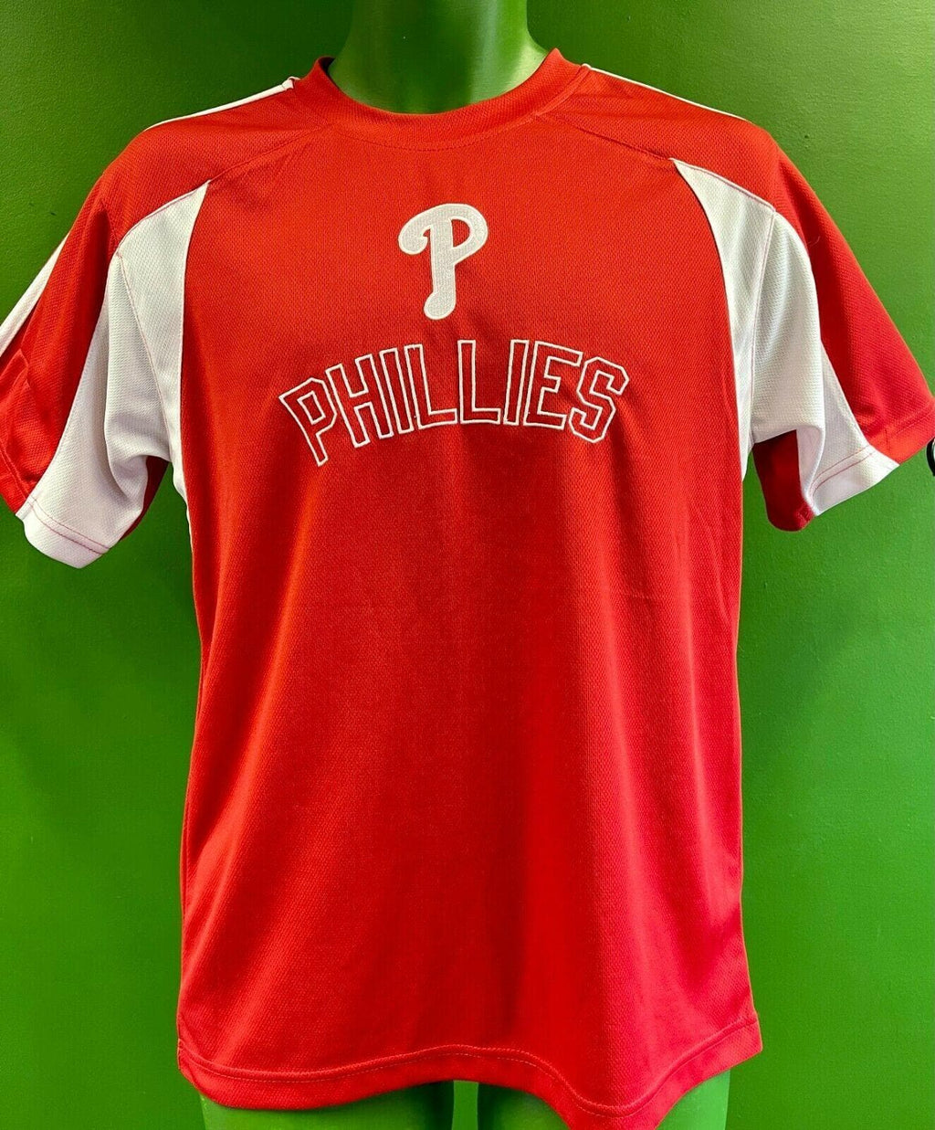 Philadelphia Phillies Youth Jersey Size XL 14/16 Red New MLB Team Athletics