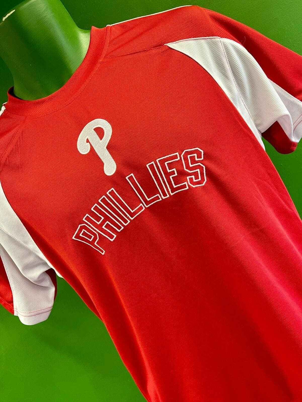 MLB Philadelphia Phillies Team Athletics Wicking T-Shirt Youth XL 14-16