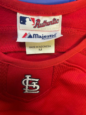 MLB St Louis Cardinals Majestic L-S Therma Base Top Youth Medium 10-12