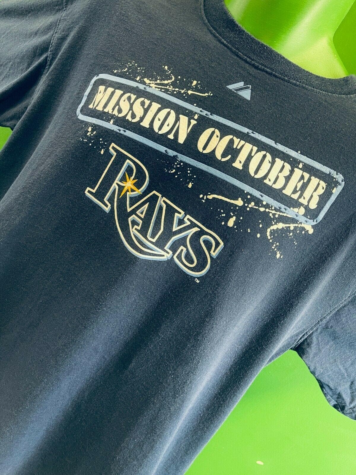 MLB Tampa Bay Rays Majestic "Mission October" T-Shirt Men's Large