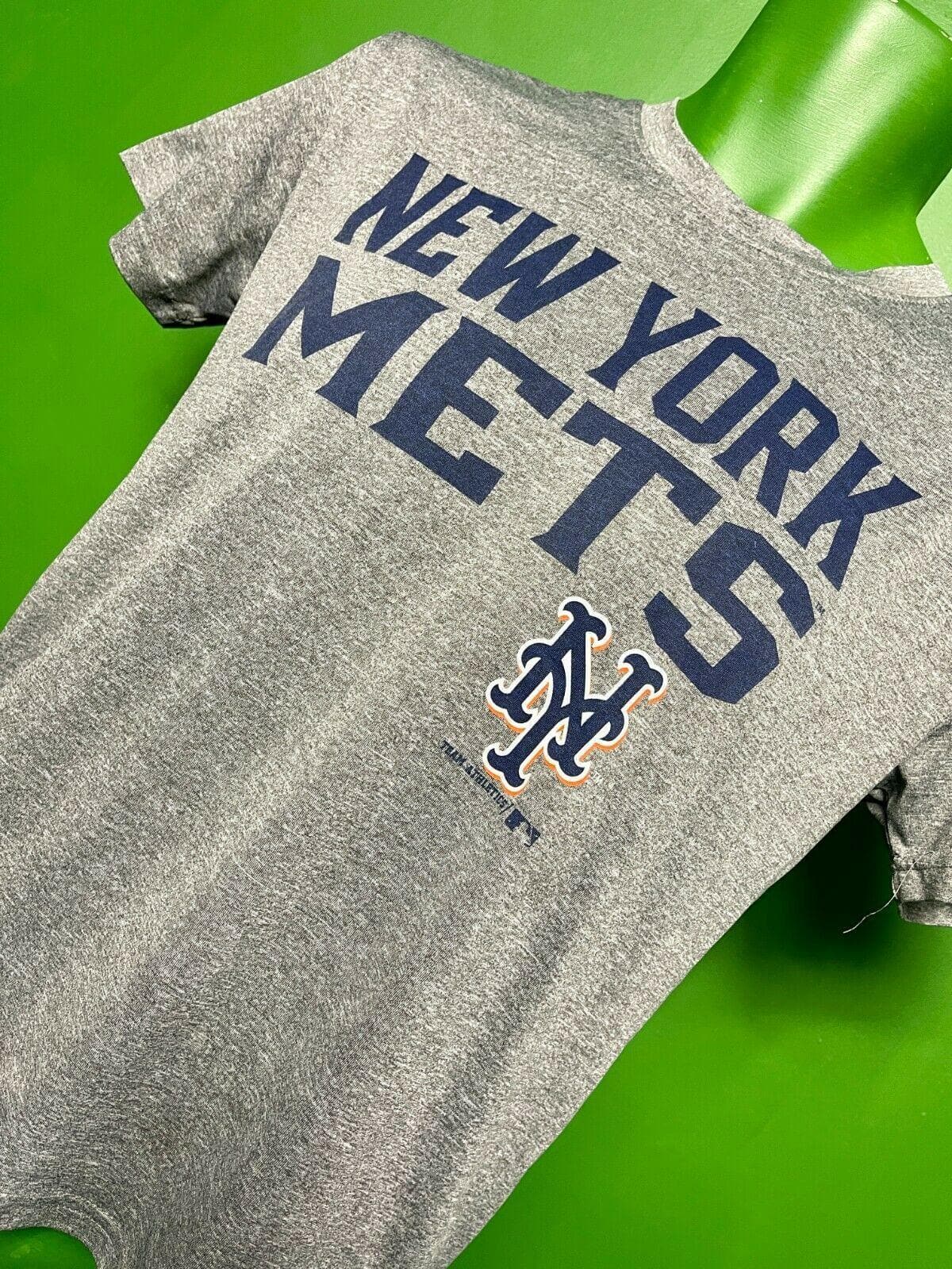 MLB New York Mets Heathered Grey T-Shirt Youth Medium 10-12