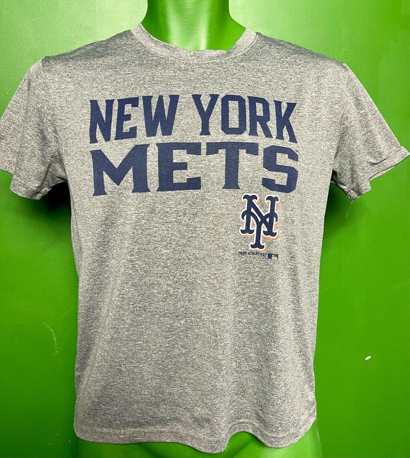 MLB New York Mets Heathered Grey T-Shirt Youth Medium 10-12