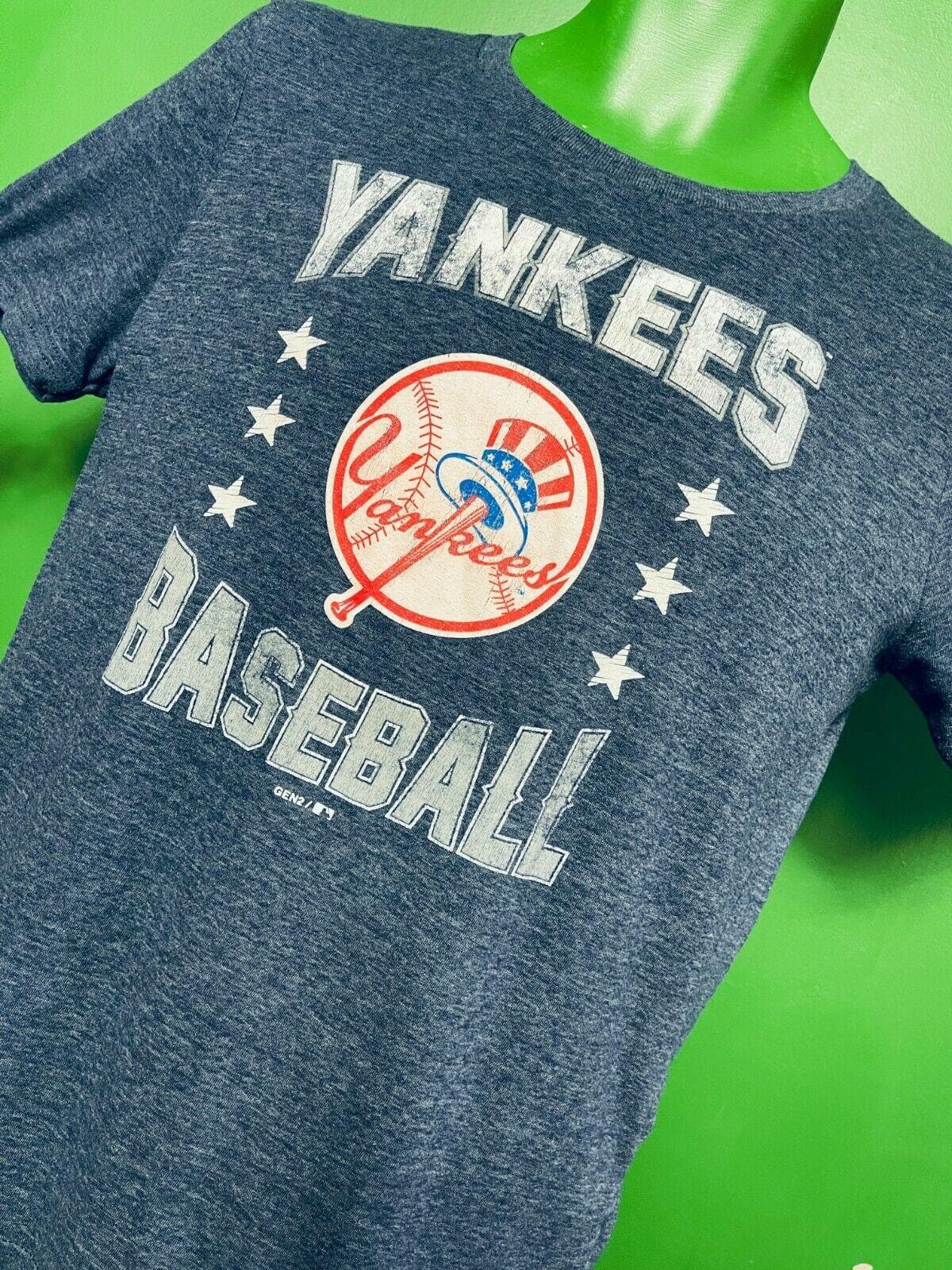 MLB New York Yankees Heathered Blue T-Shirt Youth Large 14-16