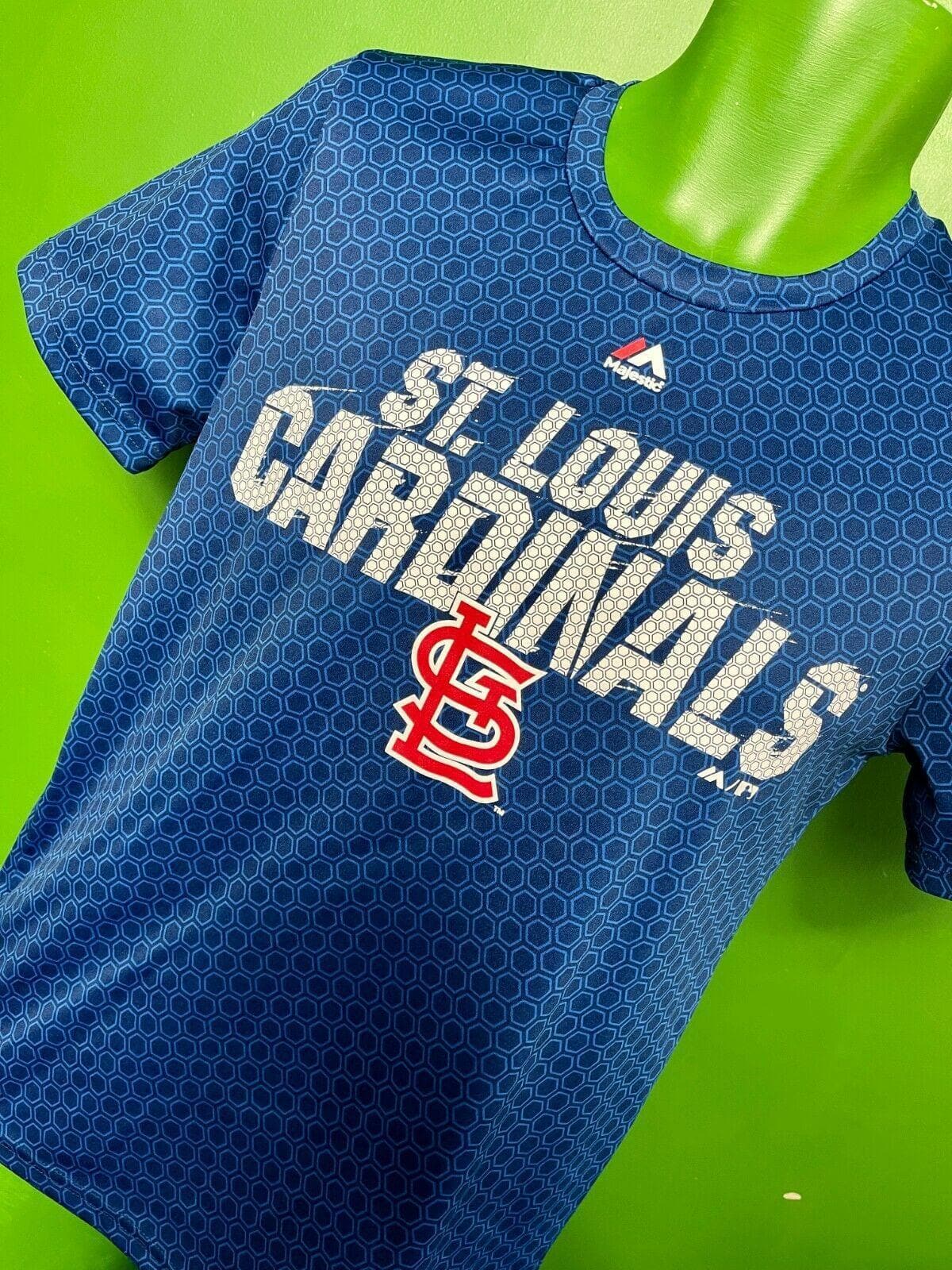 MLB St Louis Cardinals Majestic Patterned T-Shirt Youth Large 14-16