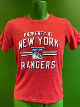 NHL New York Rangers Soft Tri-Blend Heathered T-Shirt Youth Medium 10-12