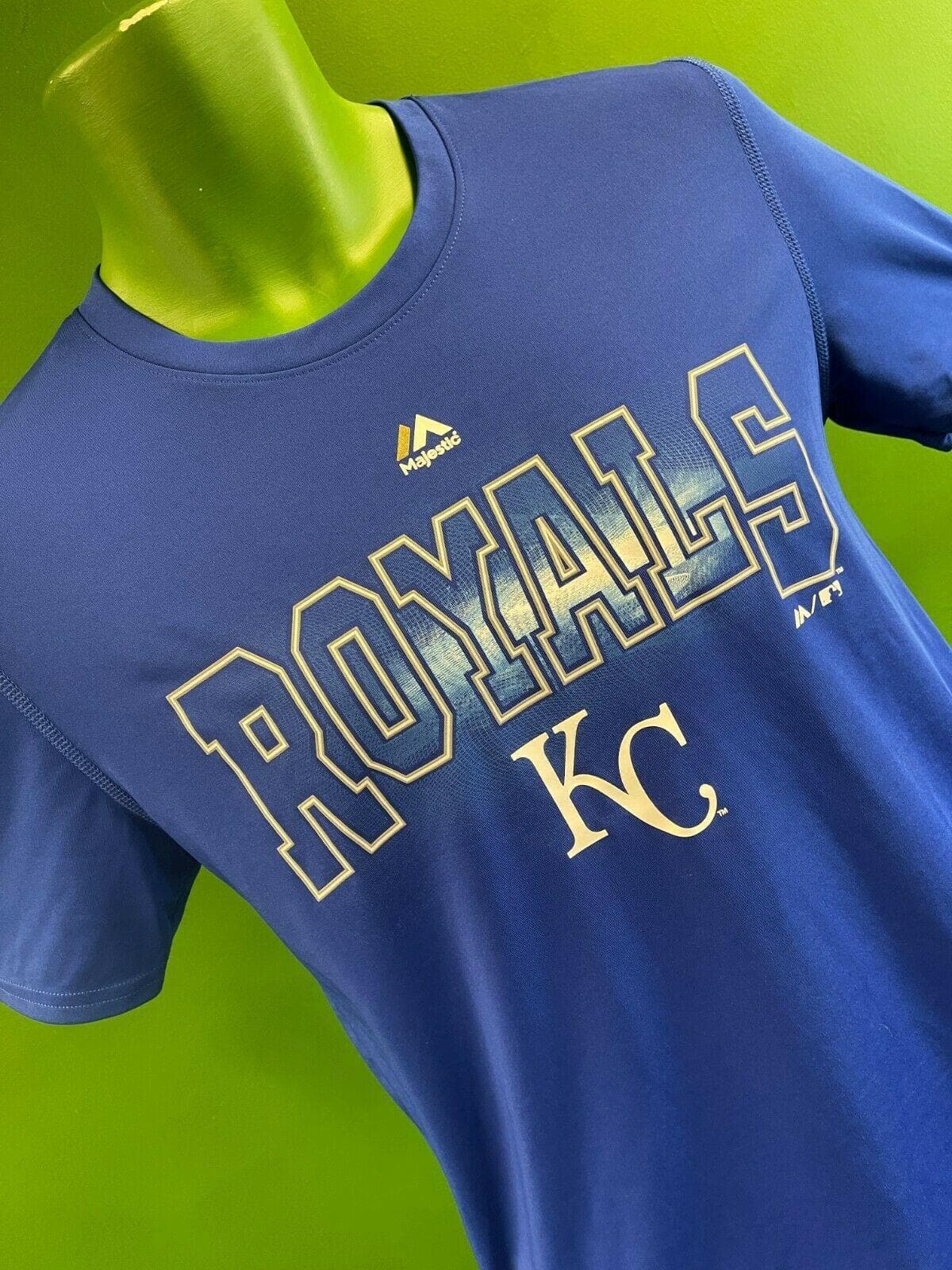 MLB Kansas City Royals Majestic Cool Base T-Shirt Youth Large 14-16