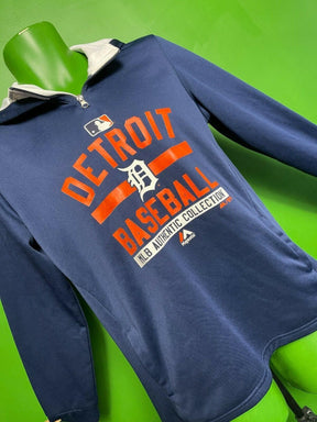 MLB Detroit Tigers Majestic 1/8 Zip Hoodie Youth Large 14-16