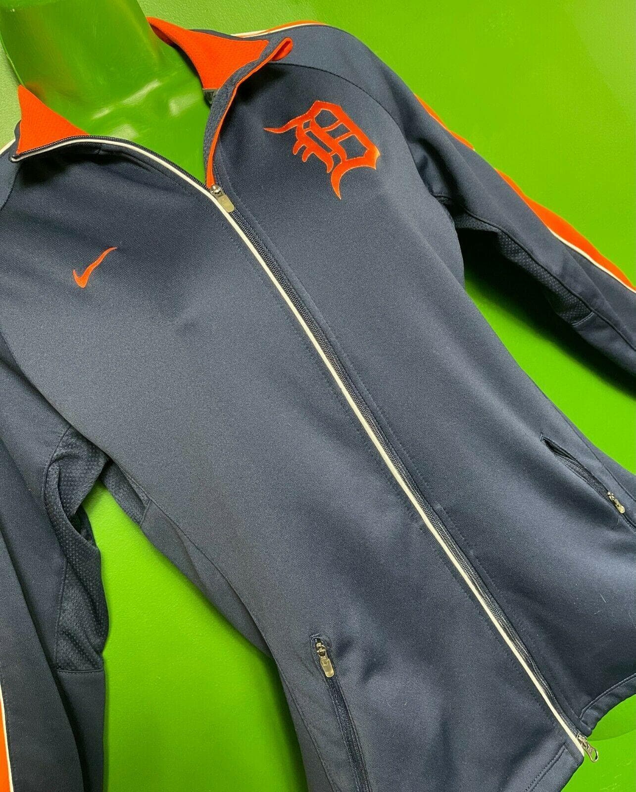 MLB Detroit Tigers Wicking Track Jacket Full Zip Women's Medium