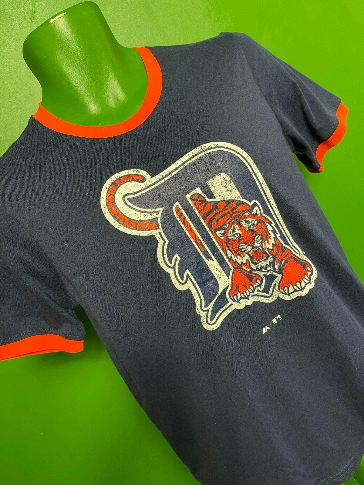 MLB Detroit Tigers Majestic Ringer T-Shirt Youth Large 14-16