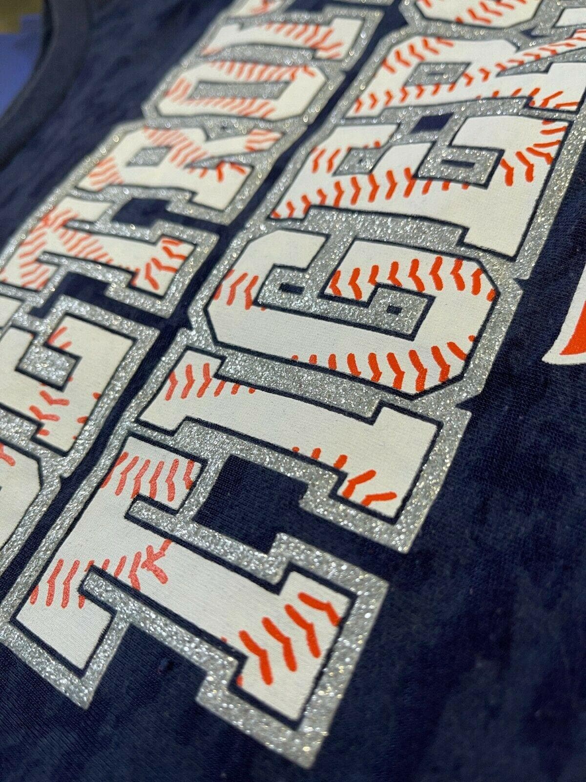MLB Detroit Tigers Space Dye Semi-Sheer T-Shirt Girls' Large 14-16