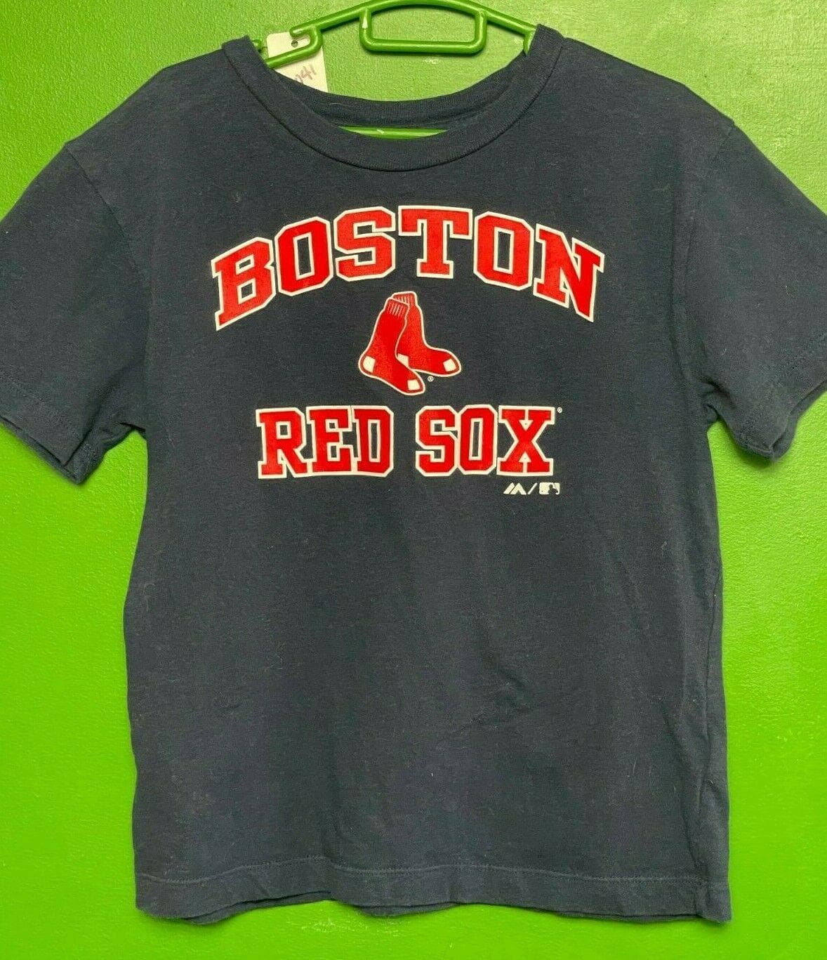 MLB Boston Red Sox Majestic 100% Cotton T-Shirt Kids' Large 7
