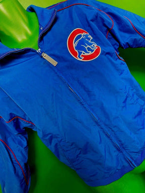 MLB Chicago Cubs Majestic Blue Stitched Jacket Youth Medium 10-12