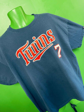MLB Minnesota Twins Joe Mauer #7 Lee T-Shirt Men's 2X-Large