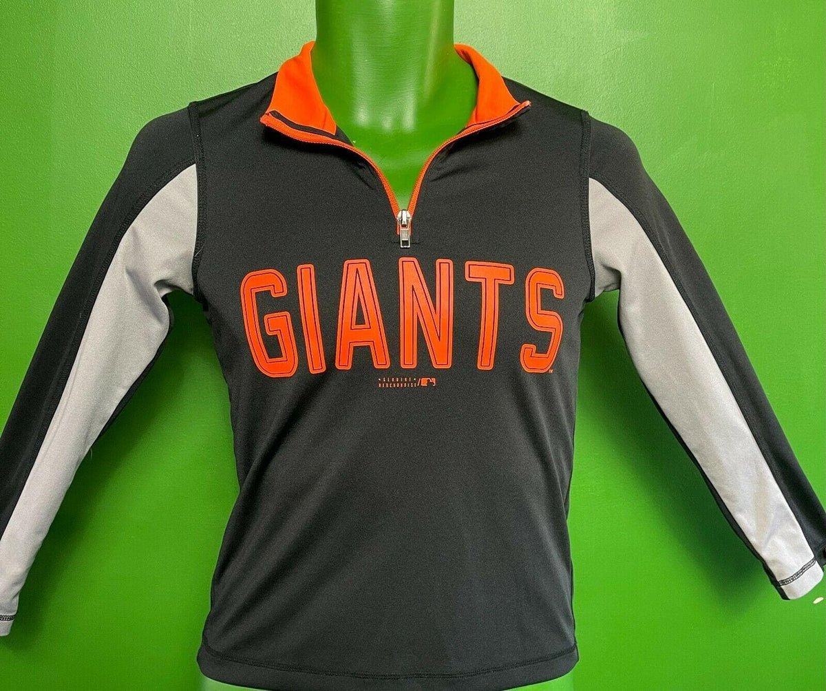 MLB San Francisco Giants Team Athletics 1-4 Zip Pullover Youth Small 8