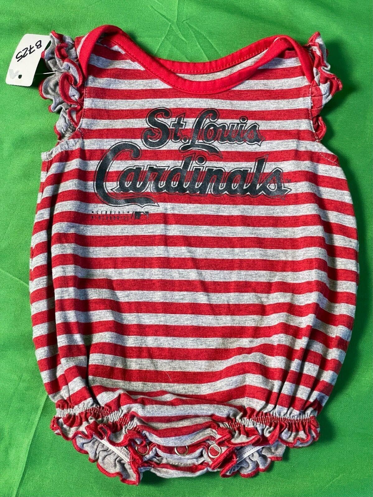 MLB St Louis Cardinals Striped Bodysuit/Vest Girls' Newborn 0-3 months