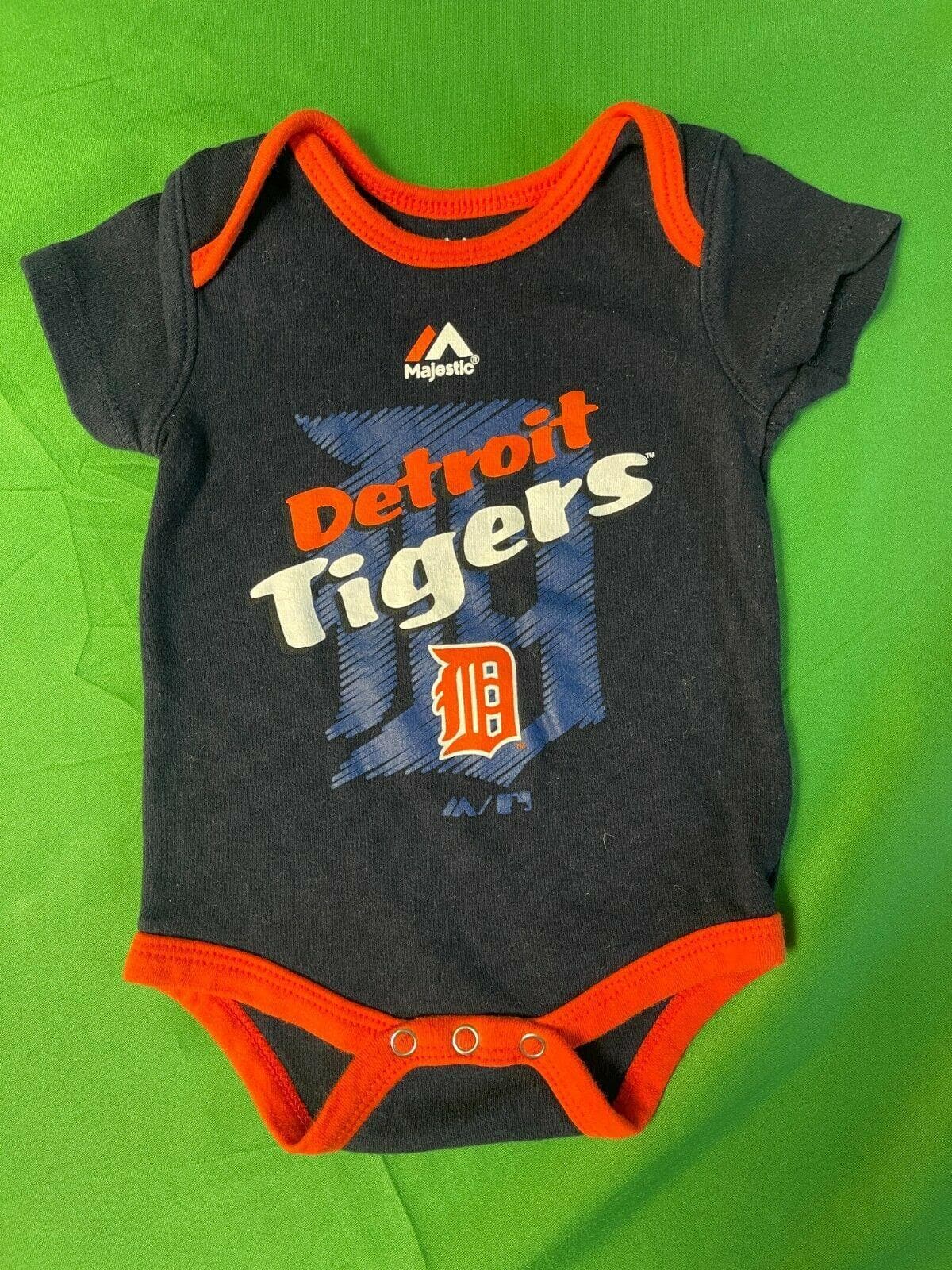 MLB Detroit Tigers Majestic Grey Bodysuit/Vest Newborn 0-3 months