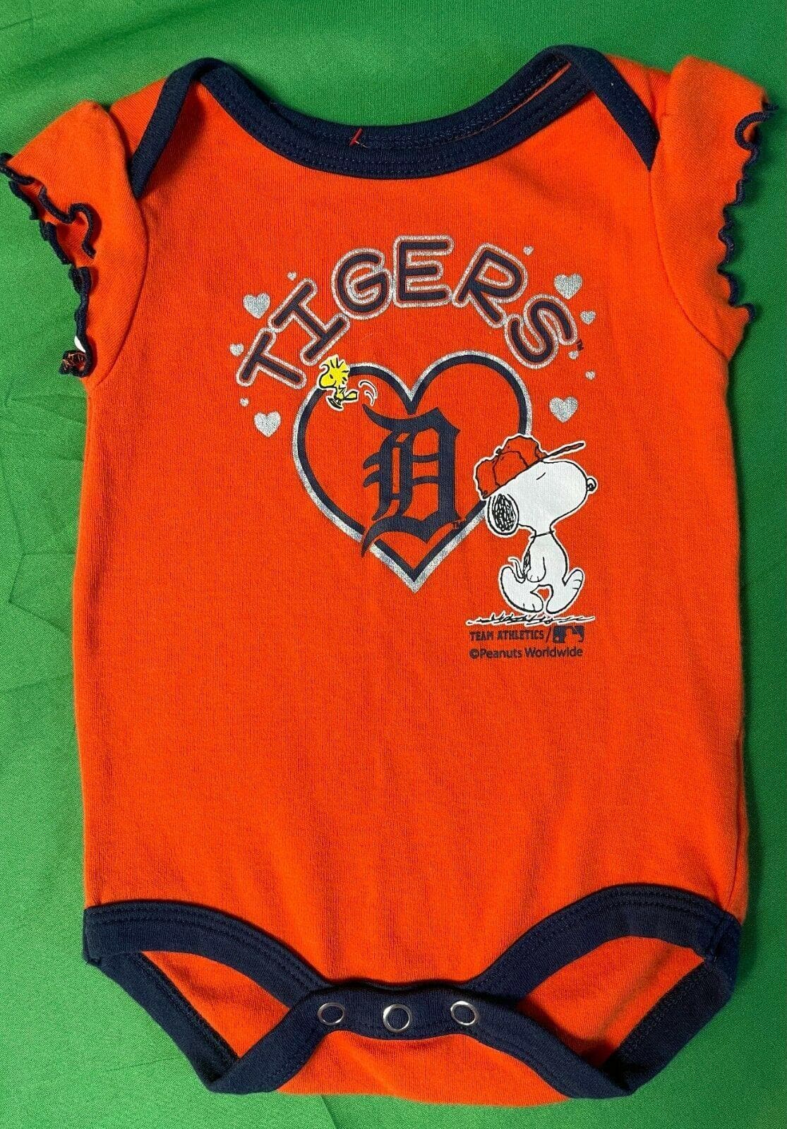 MLB Detroit Tigers Snoopy Bodysuit/Vest Girls' Newborn 3-6 months