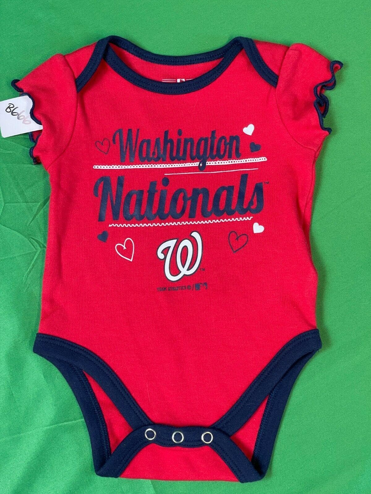 MLB Washington Nationals Girls' Bodysuit/Vest Newborn 0-3 months
