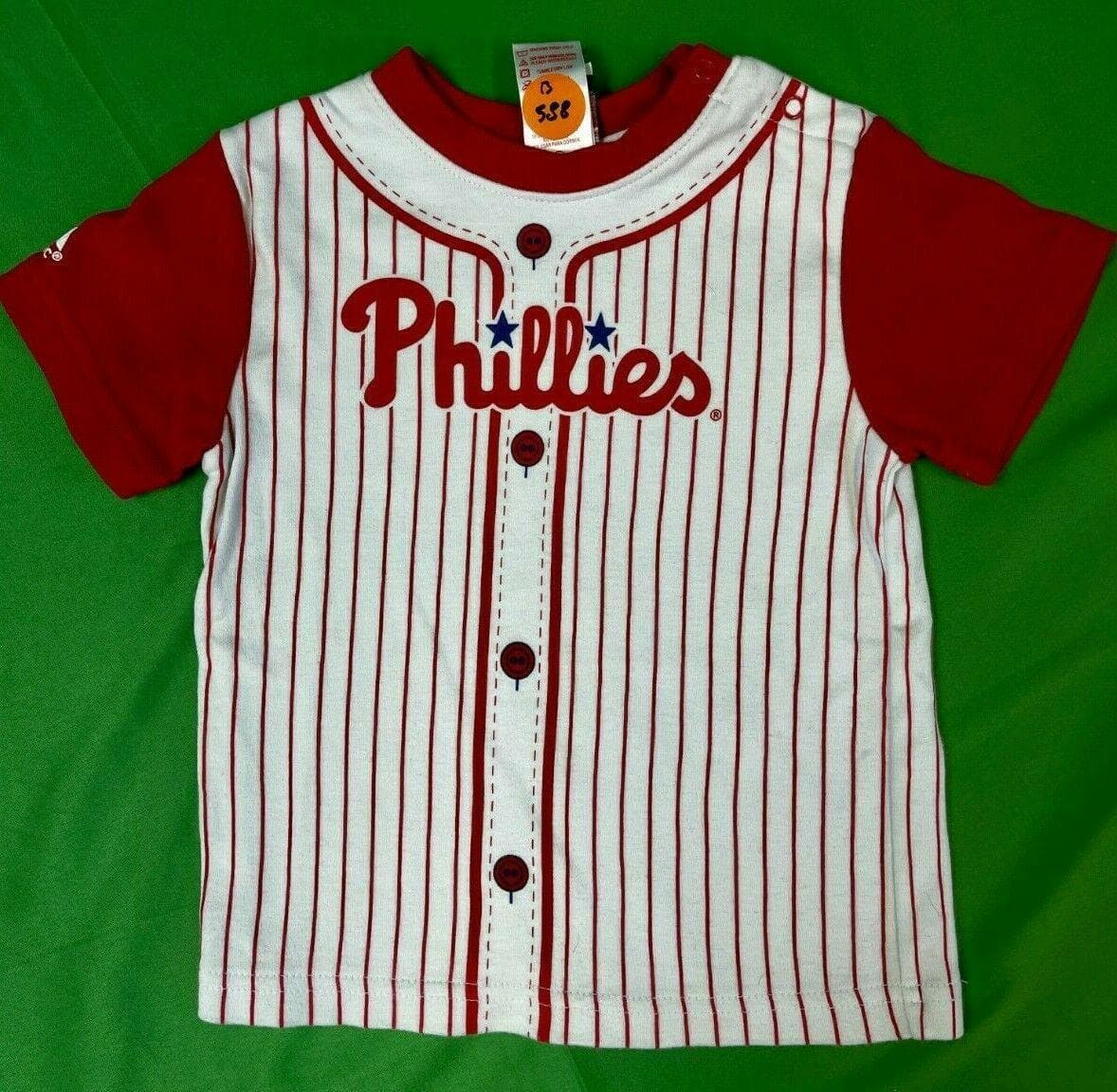 MLB Philadelphia Phillies Majestic Jersey-Style Top Toddler 18 m NWT