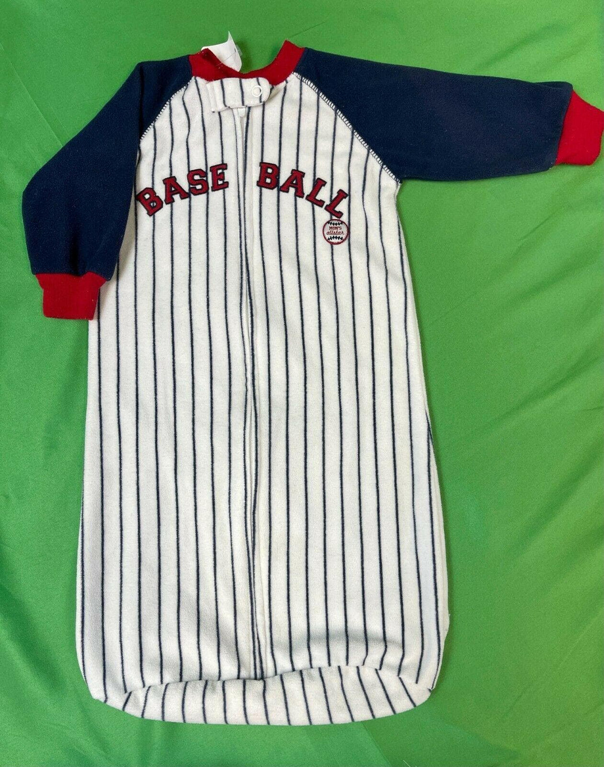 MLB Baseball Infant Baby Sleep Sack Bag Soft Pin Striped OSFA