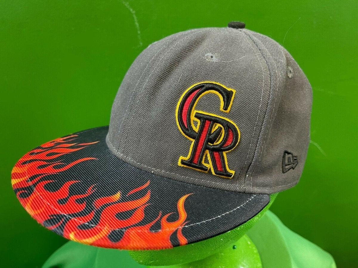 MLB Colorado Rockies New Era 59FIFTY Cap-Hat Size 7 Flames!