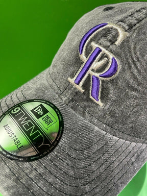 MLB Colorado Rockies New Era 9TWENTY Hat Cap Grey Weathered Snapback NWT